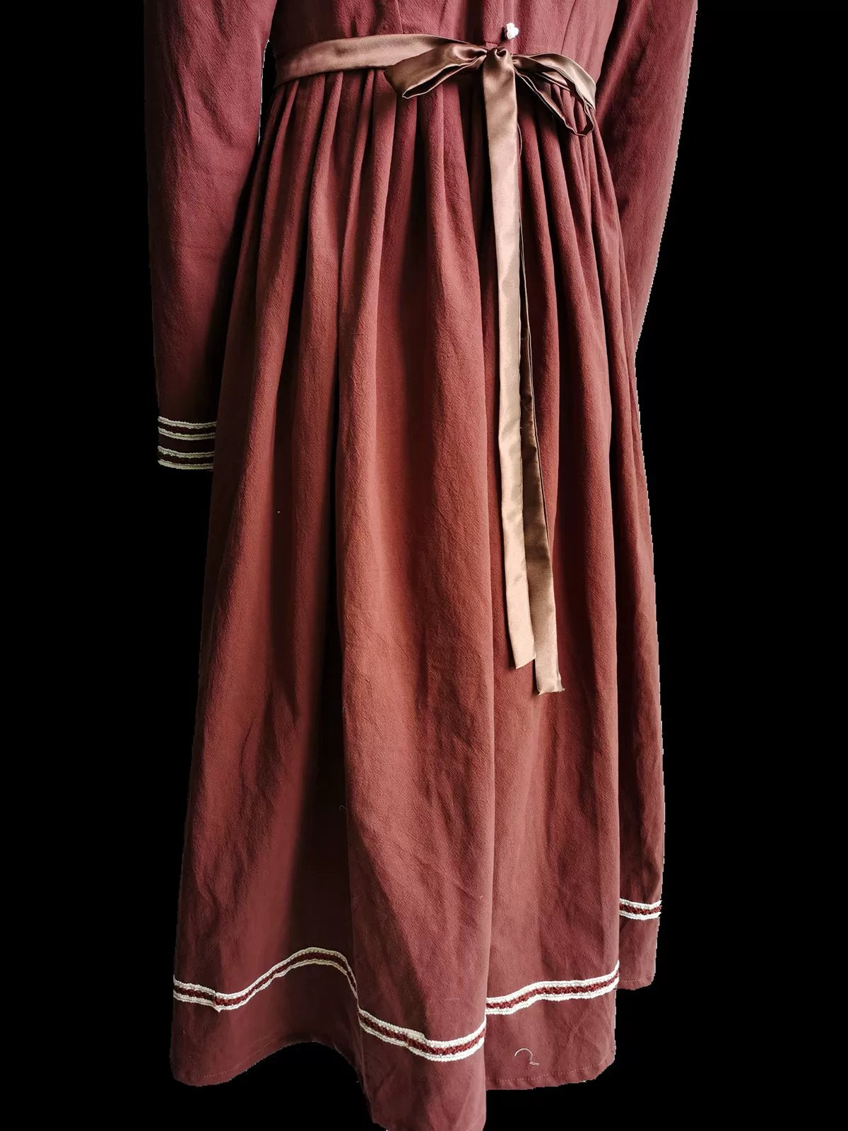 "Pride and Prejudice" Brown Regency Dress