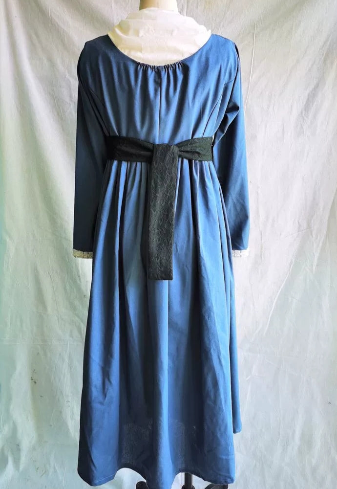 "Becoming Jane" Blue Regency Dress