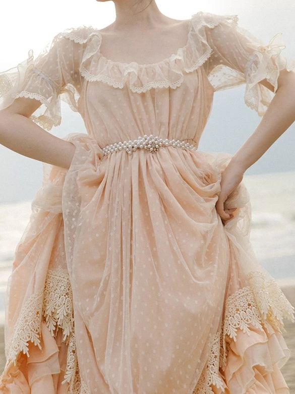 Peach Doll Dress