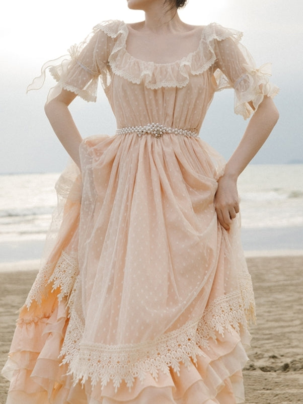 Peach Doll Dress
