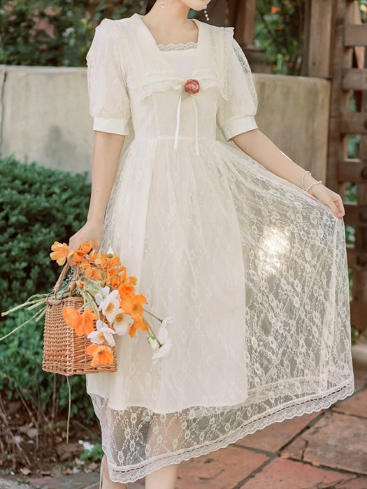 Edwardian Lace Sailor Dress
