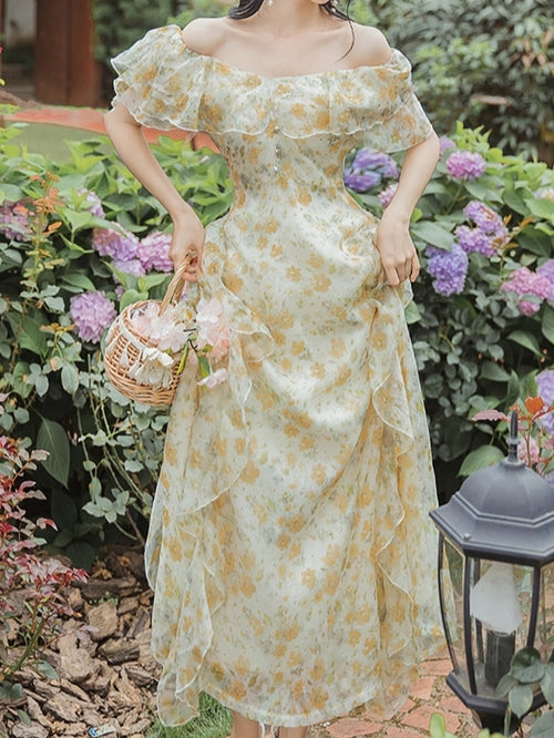 Marigold Flower Dress