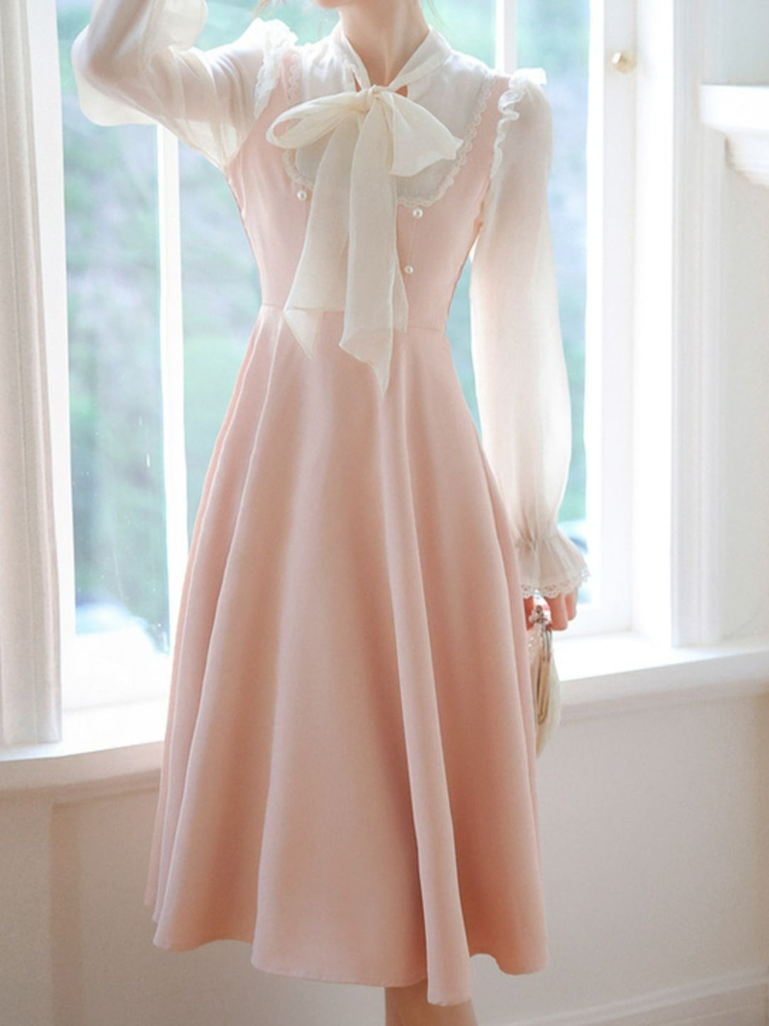 Pink Macaron one-piece Dress