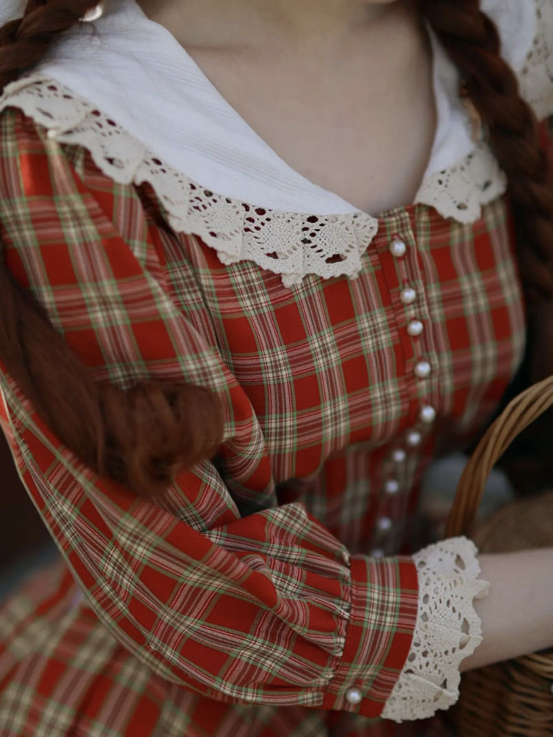 Victorian Tartan Doll Dress