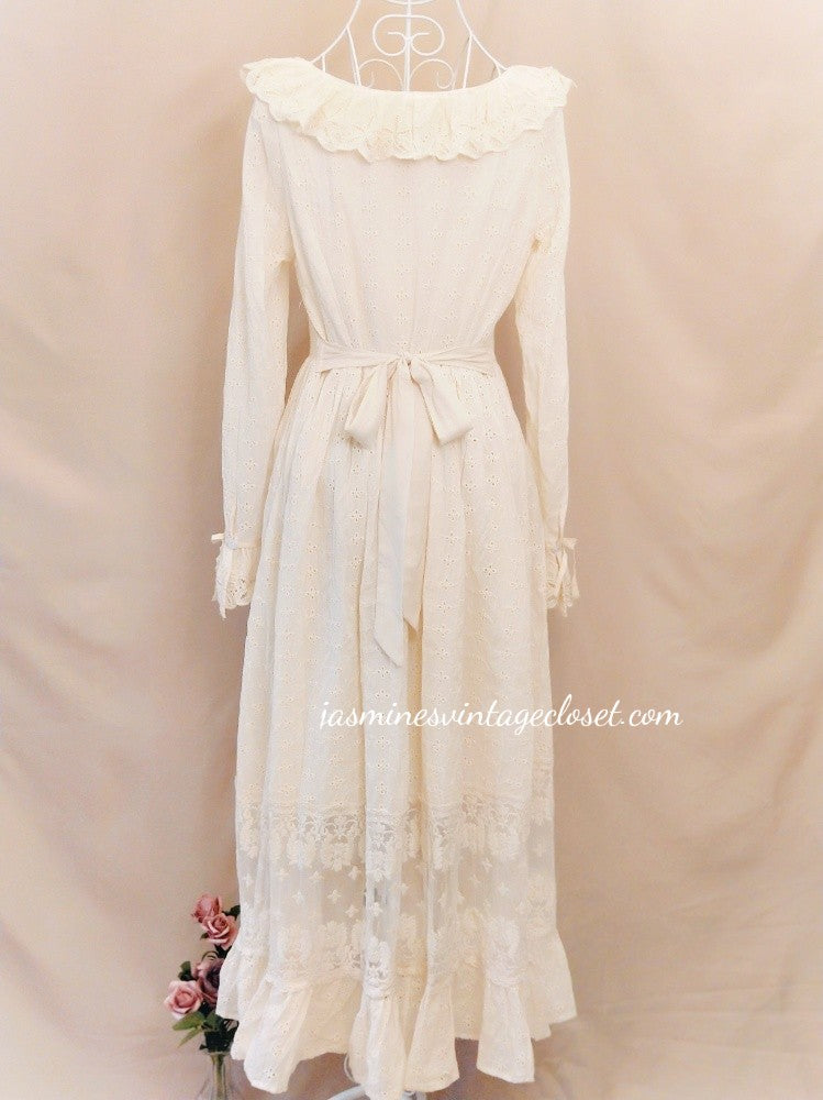 Stock Clearance-Dainty Lace Cotton Dress