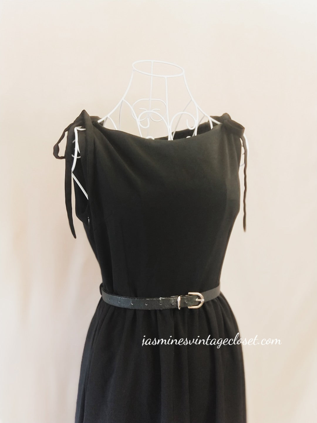 Hepburne’s black midi dress