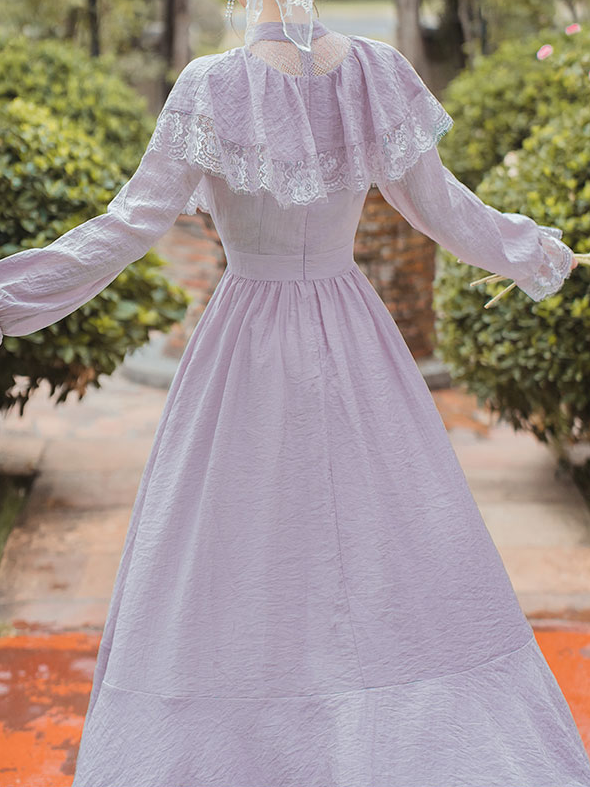 Violet Edwardian Dress