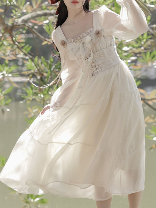 Morningtide Fairy Chiffon Dress